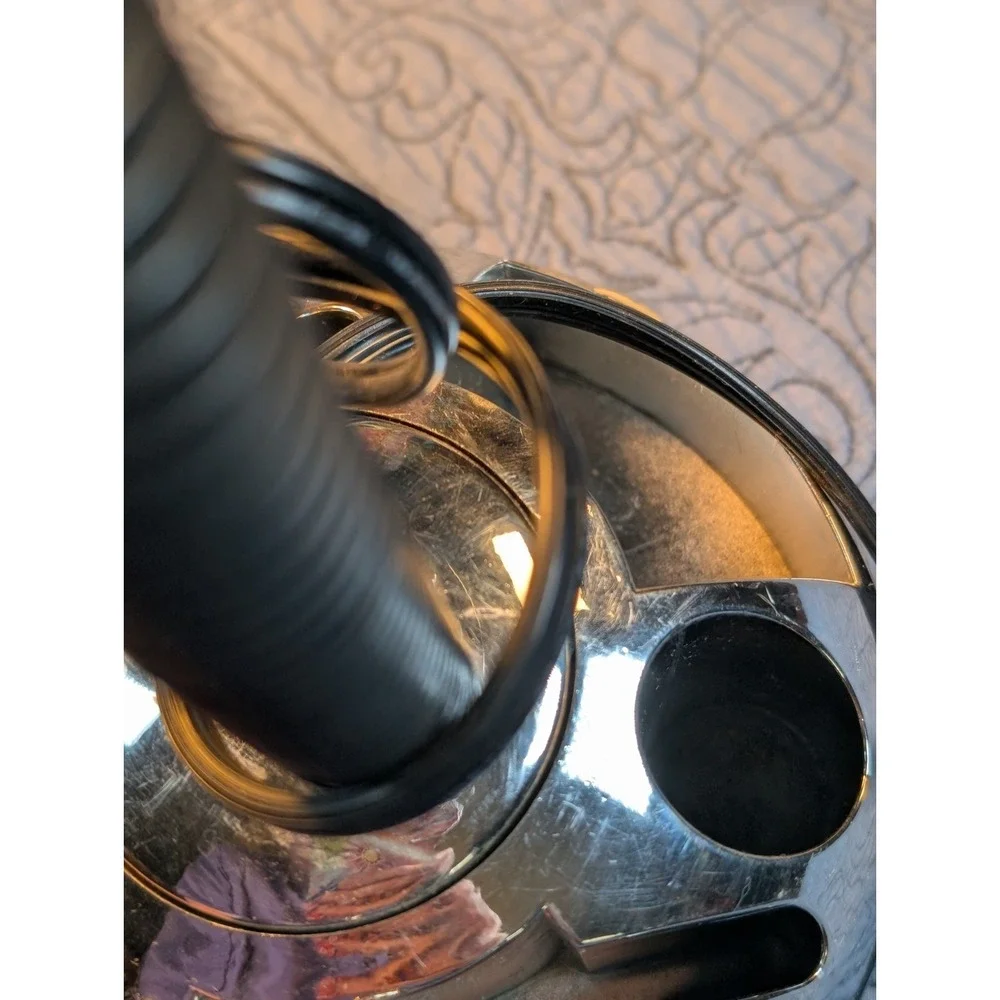 Vintage Bauhaus Style Chrome Dome Desk Lamp | Mid Century Space Age Task Light